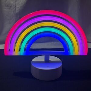 Battery Operated Rainbow Nightlight 3 AA (Not Included) 8 Inch Kids Decor